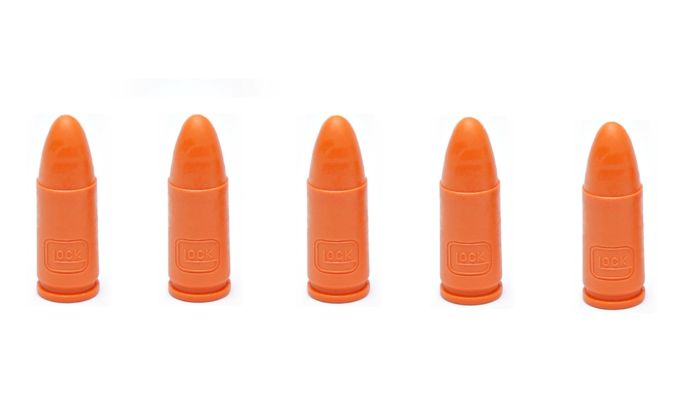 GLOCK OEM Dummy Rounds Orange - Choose Caliber - 5 Pcs NEW