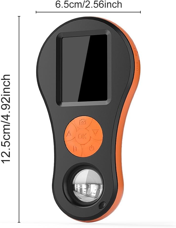 Digital Microscope Handheld 2.0 inch IPS Color Screen,Portable Orange