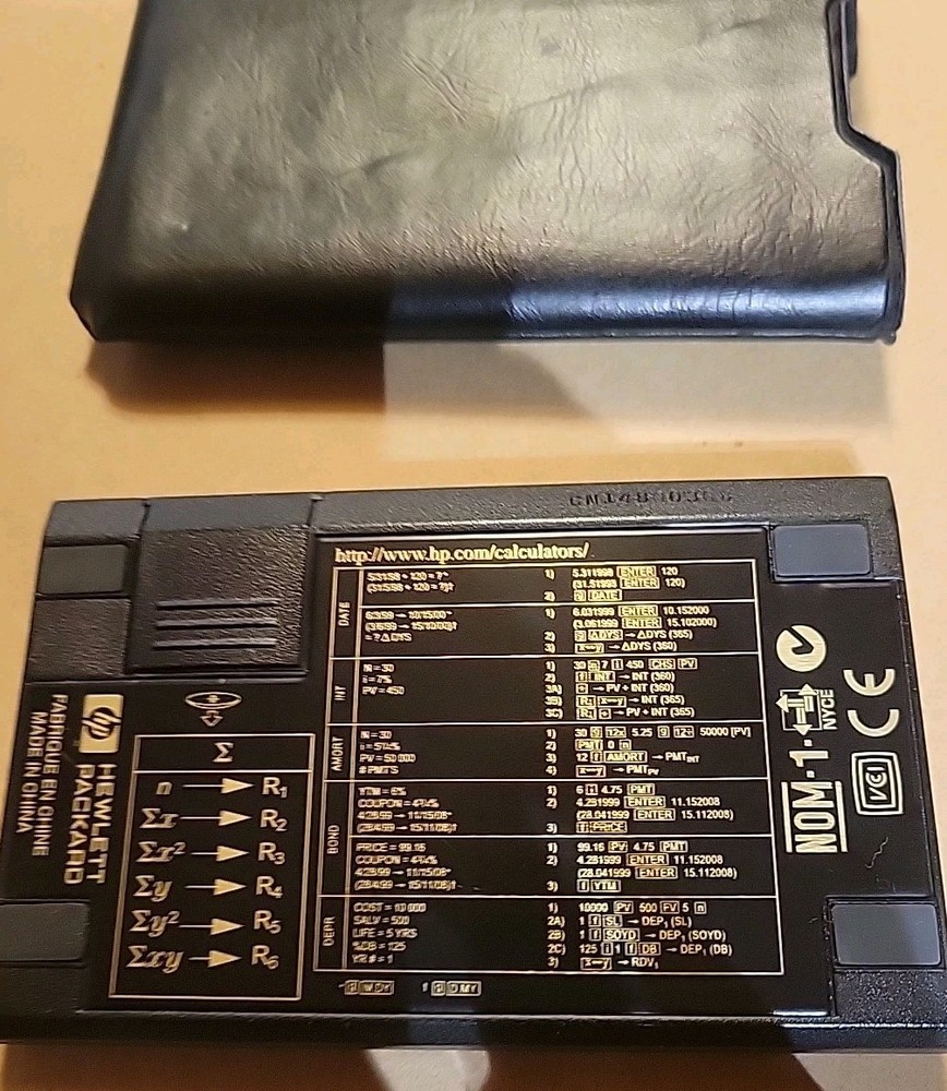 Hewlett Packard HP 12C Financial Calculator