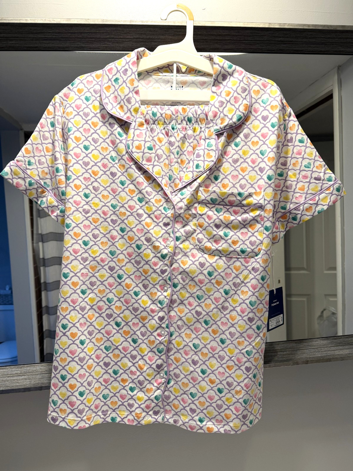 Women's Hearts Short Sleeves Shorts Pajamas Set  Roller Rabbit x Target size  M