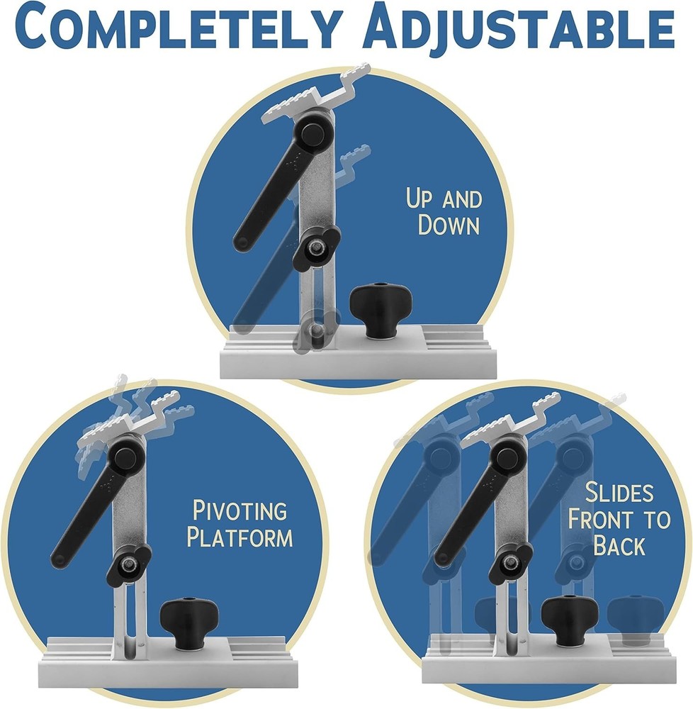 Aluminum Tool Rest Jig for Efficient Sharpening on Bench Grinders & Sanders