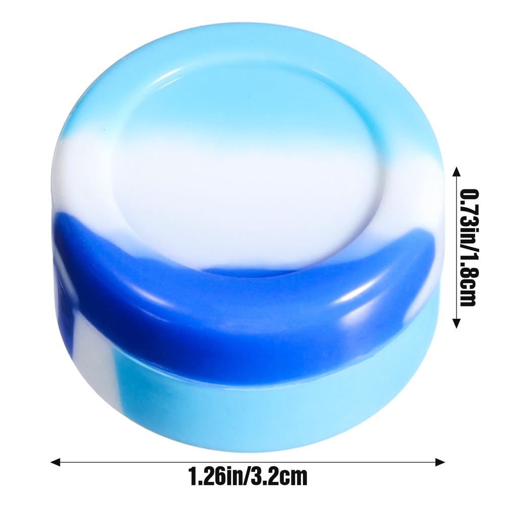 50 Pack 5ML Silicone Non-Stick Storage Jars for Multiple Uses