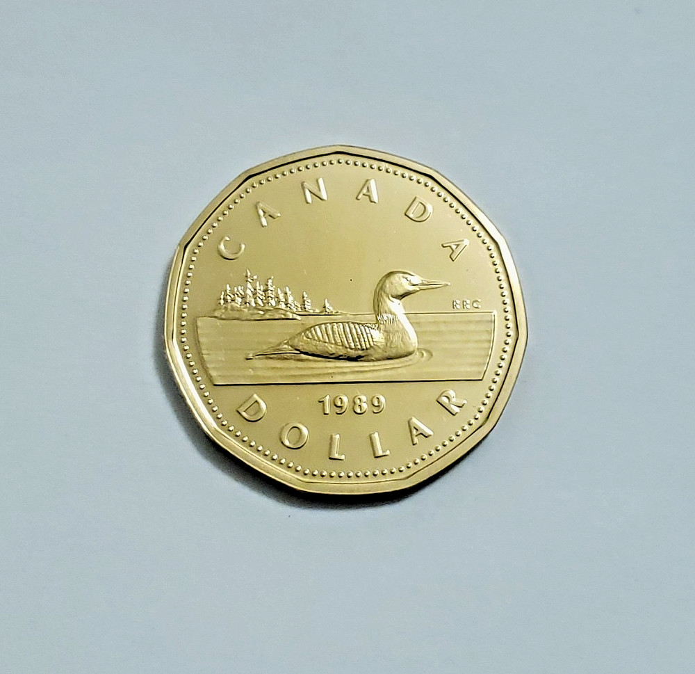 1989 Uncirculated Proof Loon Dollar