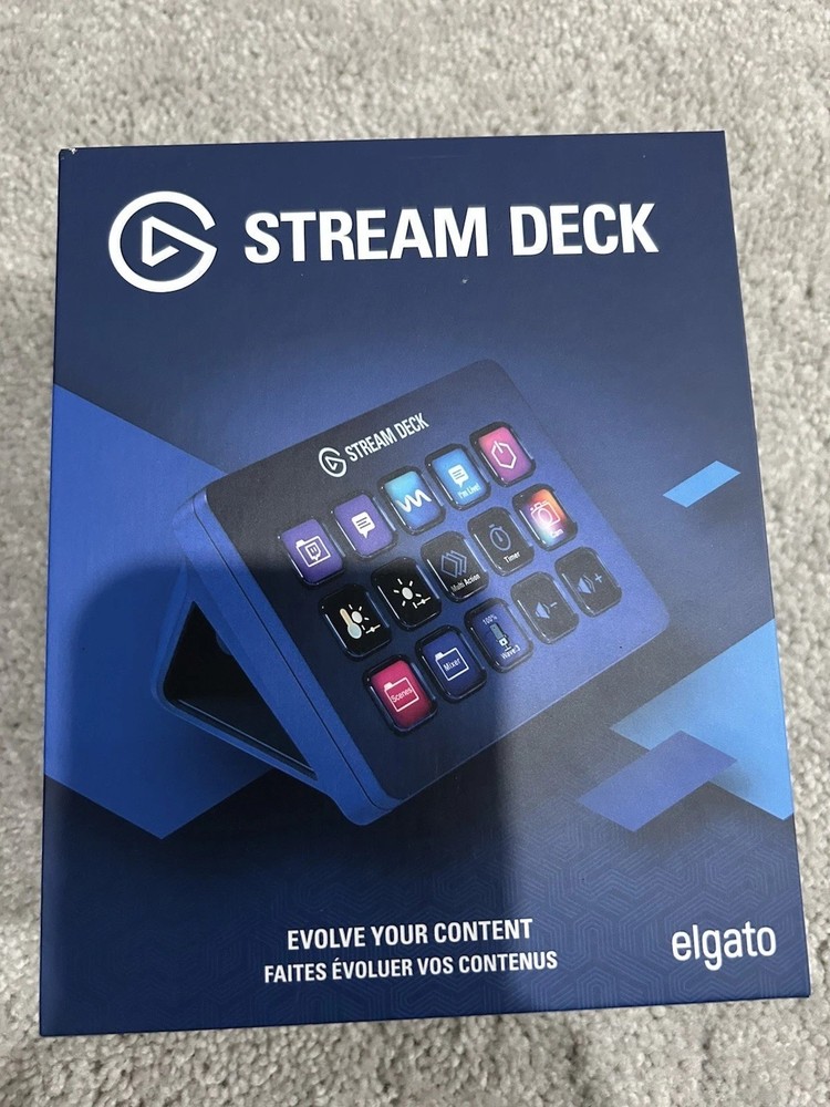 Elgato Stream Deck Black 15 Customizable LCD Keyboard Interface Controller