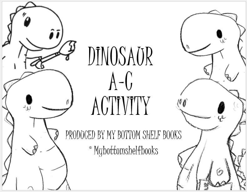 DIGITAL- 2025 Merrick ABC Children's Dinosaur  ACTIVITY BOOK *PRINT REQ'D* 14pgs