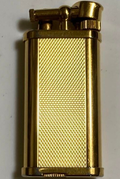 Dunhill Gas lighter Gold unique hammer without box