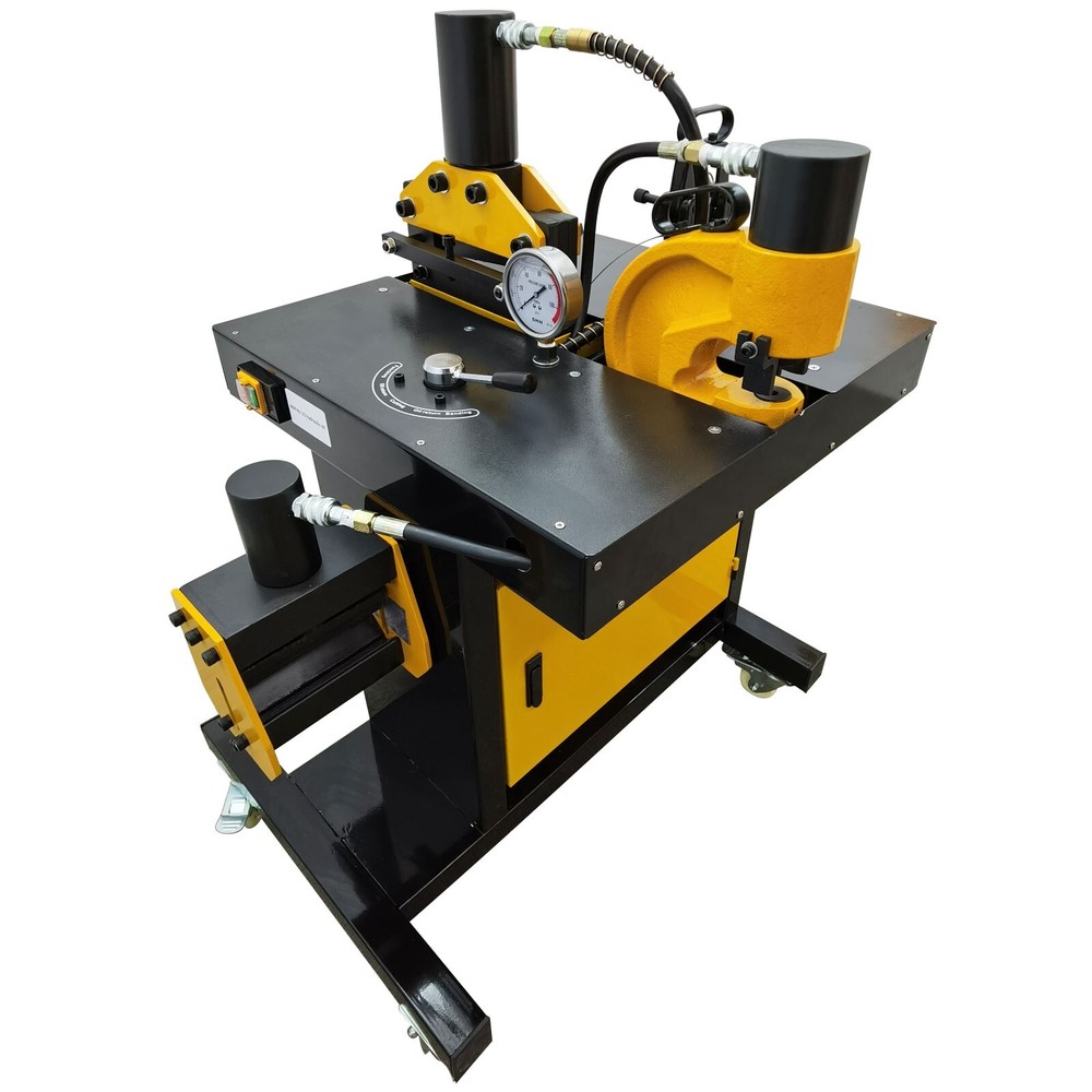 110V 4 in 1 Electric Hydraulic Busbar Processor Bus Processing Machine 0°-90°