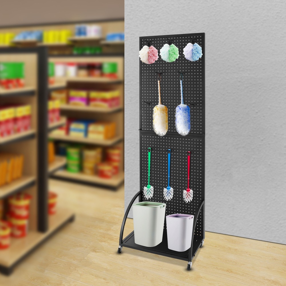 Pegboard Display Stand, Merchandise Display Rack, Retail Pegboard Rack