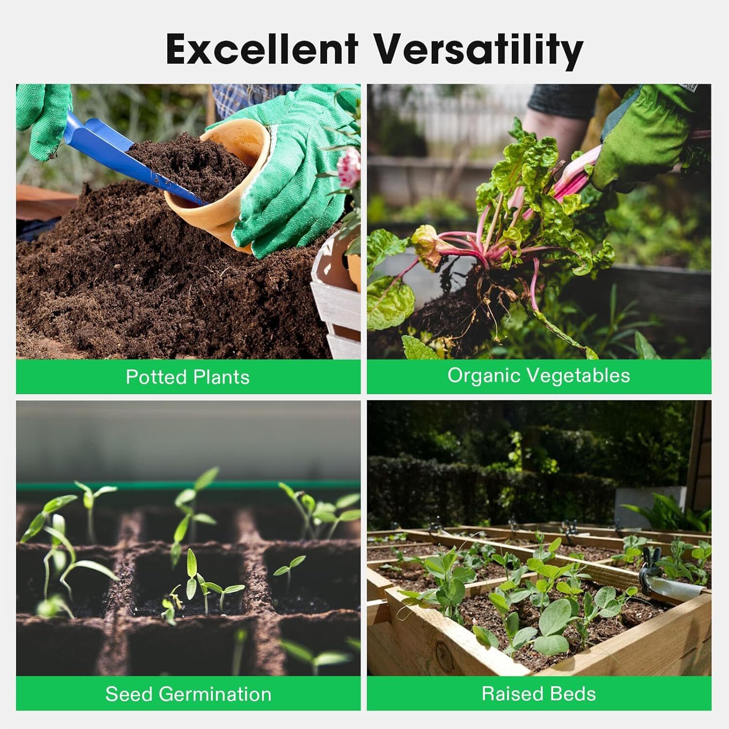 VIVOSUN Coco Coir Brick,100% Natural Organic Compressed Coconut Coir Fiber