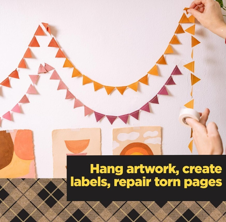 Paper Tape Writable Labeling Translucent Decorating Packaging Repairing 2 Rolls