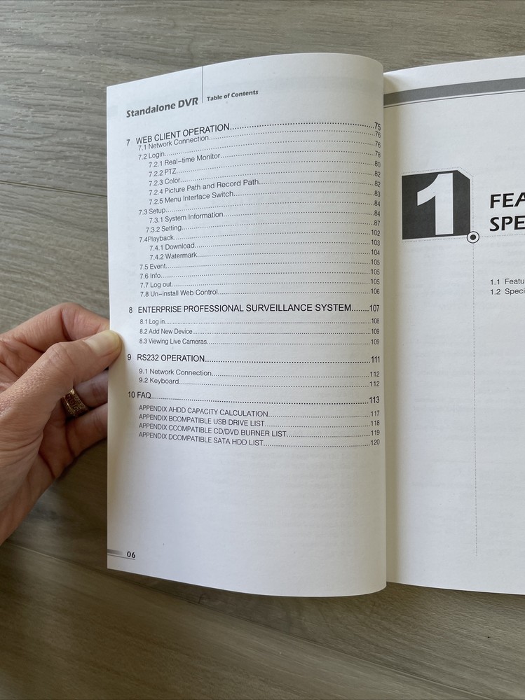 Standalone DVR 4Ch User's Manual