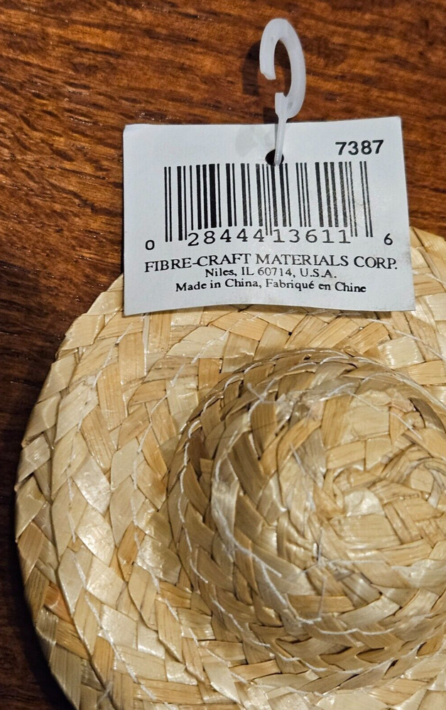 NEW Mini Straw Hat Crafts