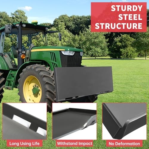 1/2" Skid Steer Mount Plate Quick Tach Attachment Loader 1 piece 1/2" thick