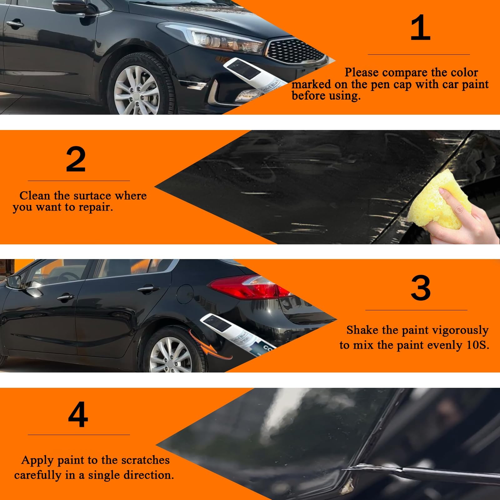 Snow White Pearl SWP Touch Up Paint for Kia Sportage Sorento Telluride 1PK 1