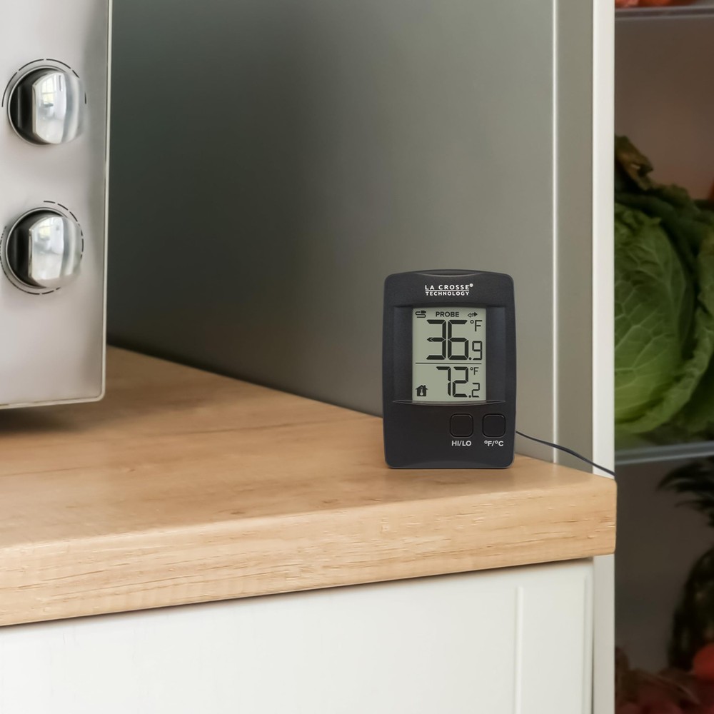 Battery Operated Digital Thermometer with Wired Probe for Accurate Readings
