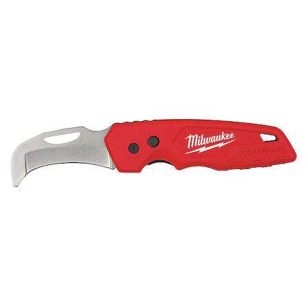 Milwaukee Tool 48-22-1526 Fastback Blunt Tip Hawkbill Folding Knife