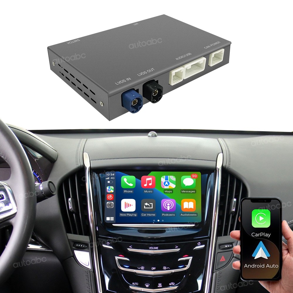 Wireless CarPlay For Cadillac CTS SRX ATS-L XTS 2013-2017 Android auto Mirror