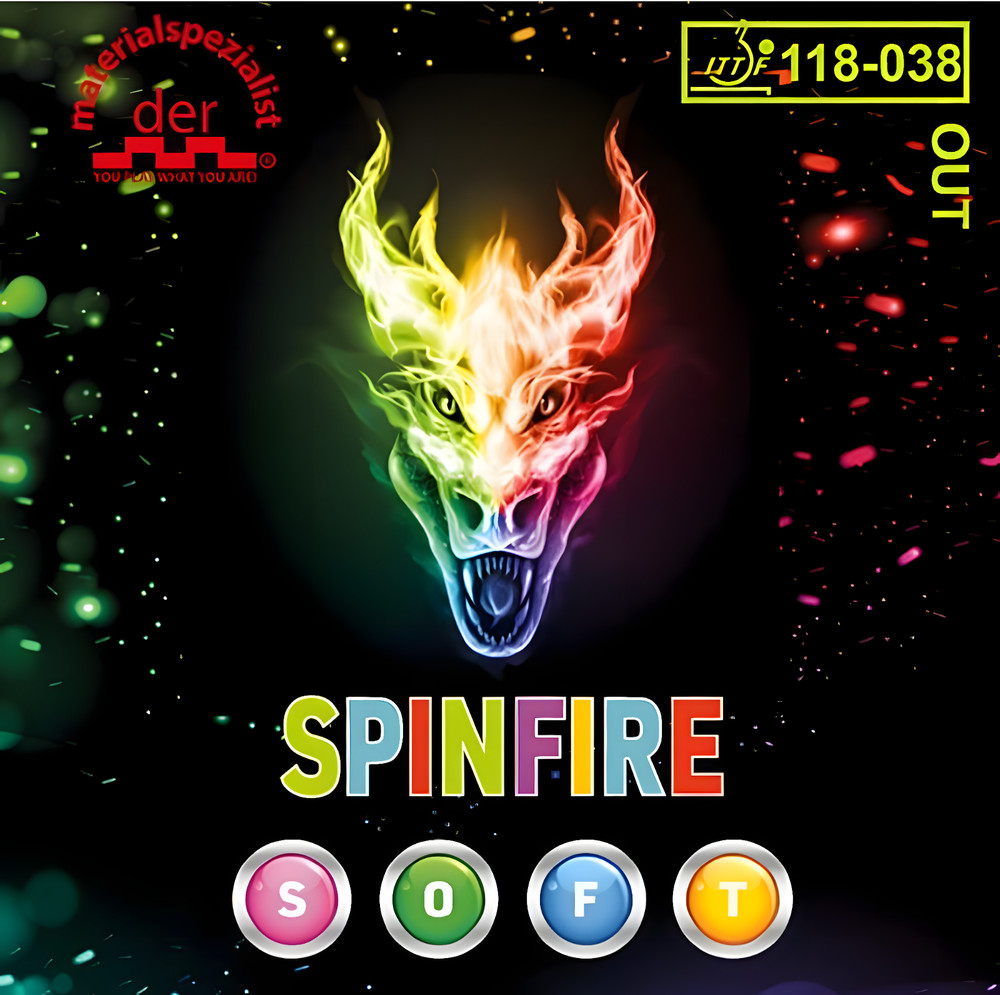 Der-Material Spezialist Spinfire Soft No.1 spin for short pips