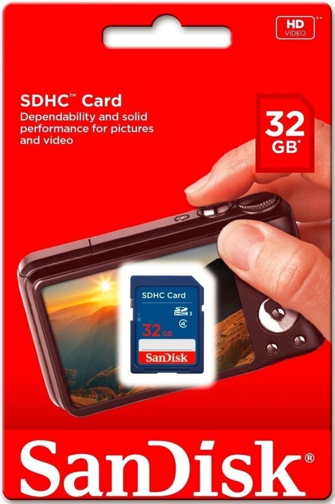 32GB Sandisk SD Memory Cards for Digital Cameras / Trail Camera / Computers