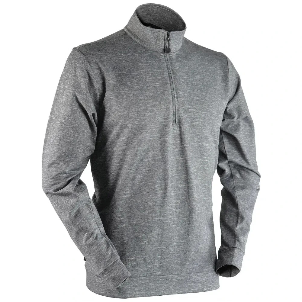 Sun Mountain Men's Second Layer LS Pullover - Navy Heather Size XXXL
