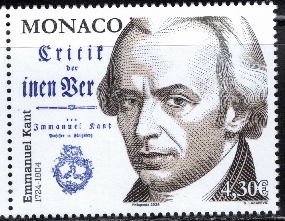 2024 Monaco Immanuel Kant MNH