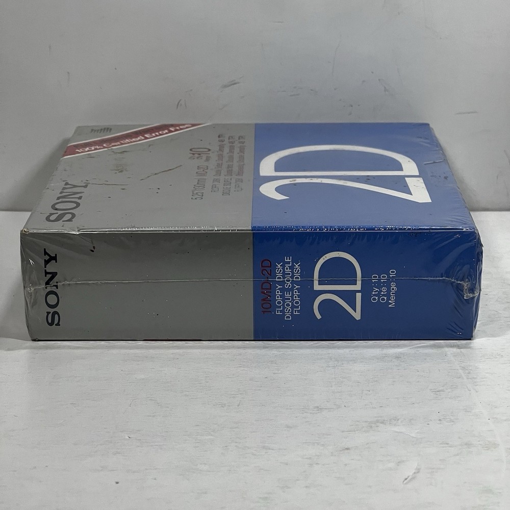 Sony MD-2D 5.25” Floppy Disc 10 Pack New Sealed
