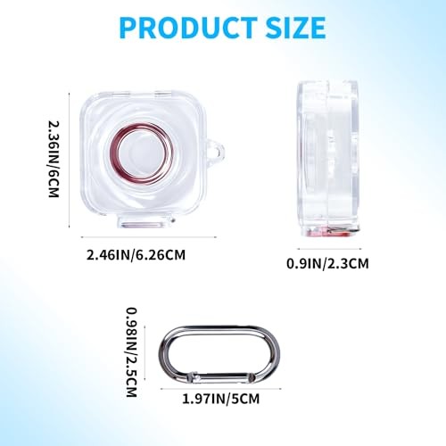 Charger Box for Oura Ring Gen4, Plastic Transparent Protective Case Charger