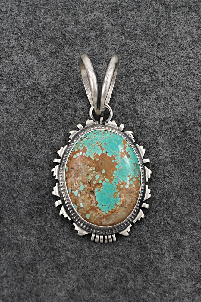 Turquoise & Sterling Silver Pendant - Randy Billy