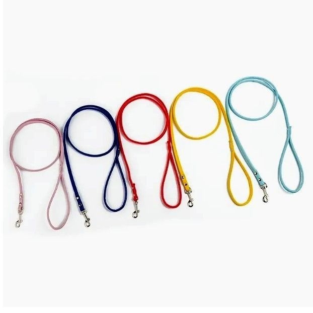 Xander Rey Pink Leather Dog Leash Gift Packaged