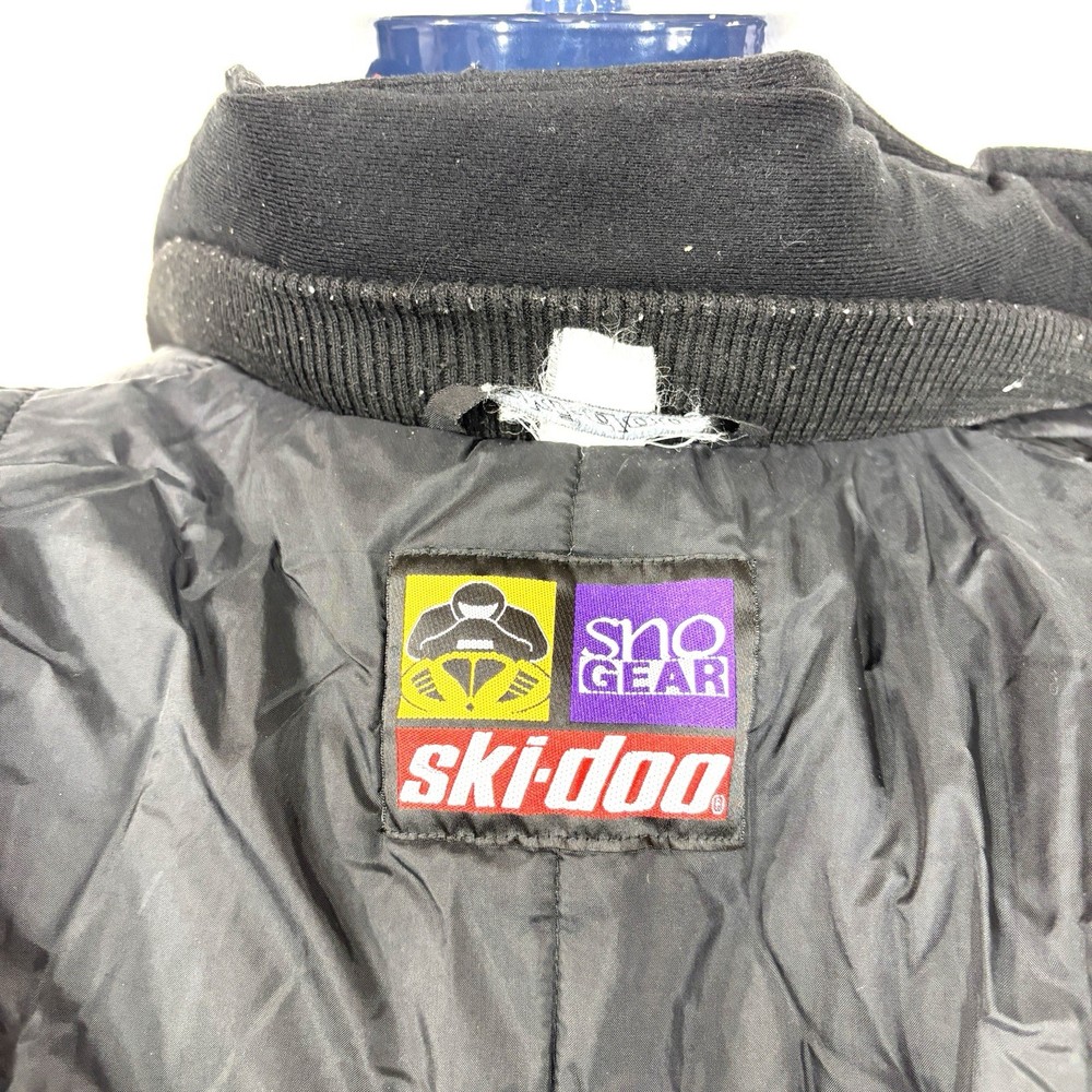 Ski Doo Black Yellow Red Snowmobile Jacket Men's Medium