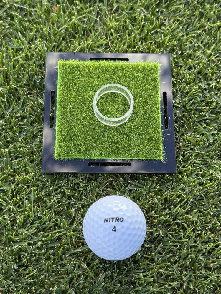 Golf Ball Display Case with Turf Base - Custom Golf Display Box