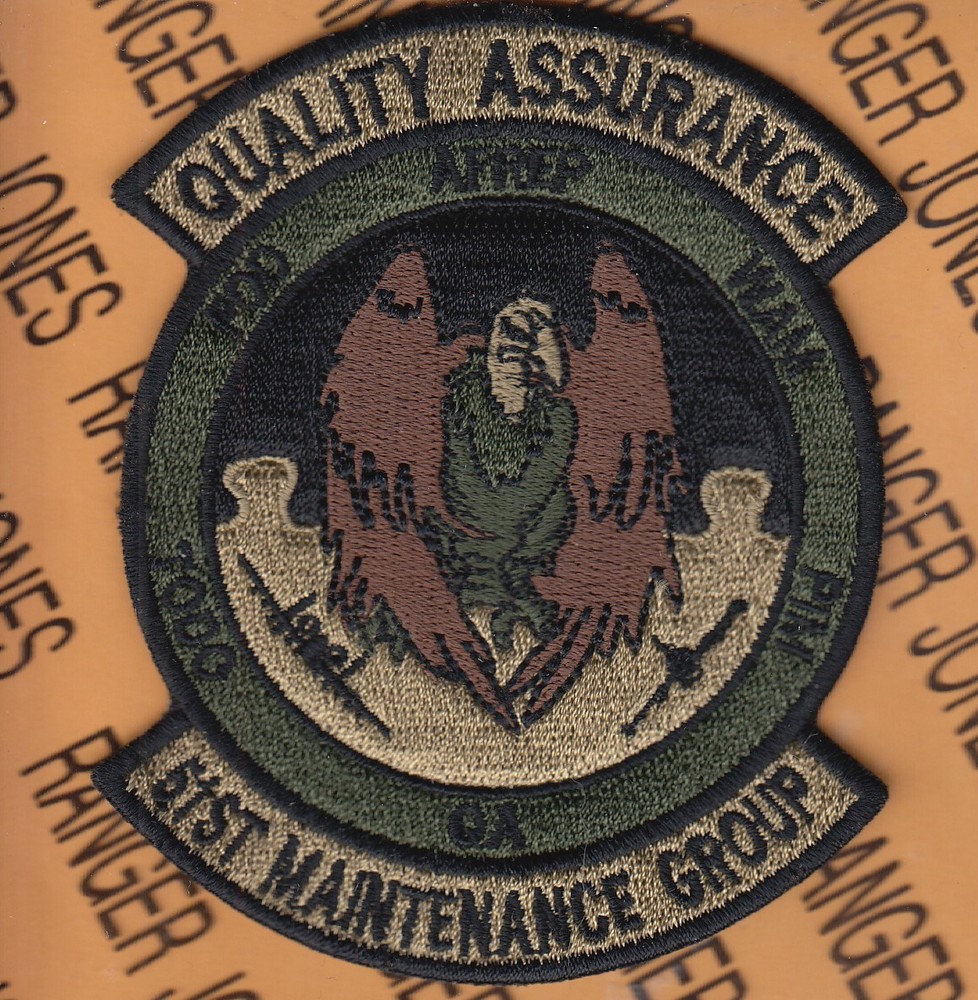 USAF Air Force 51st Maintenance Group MXG ~4" OCP NO HOOK patch c/e