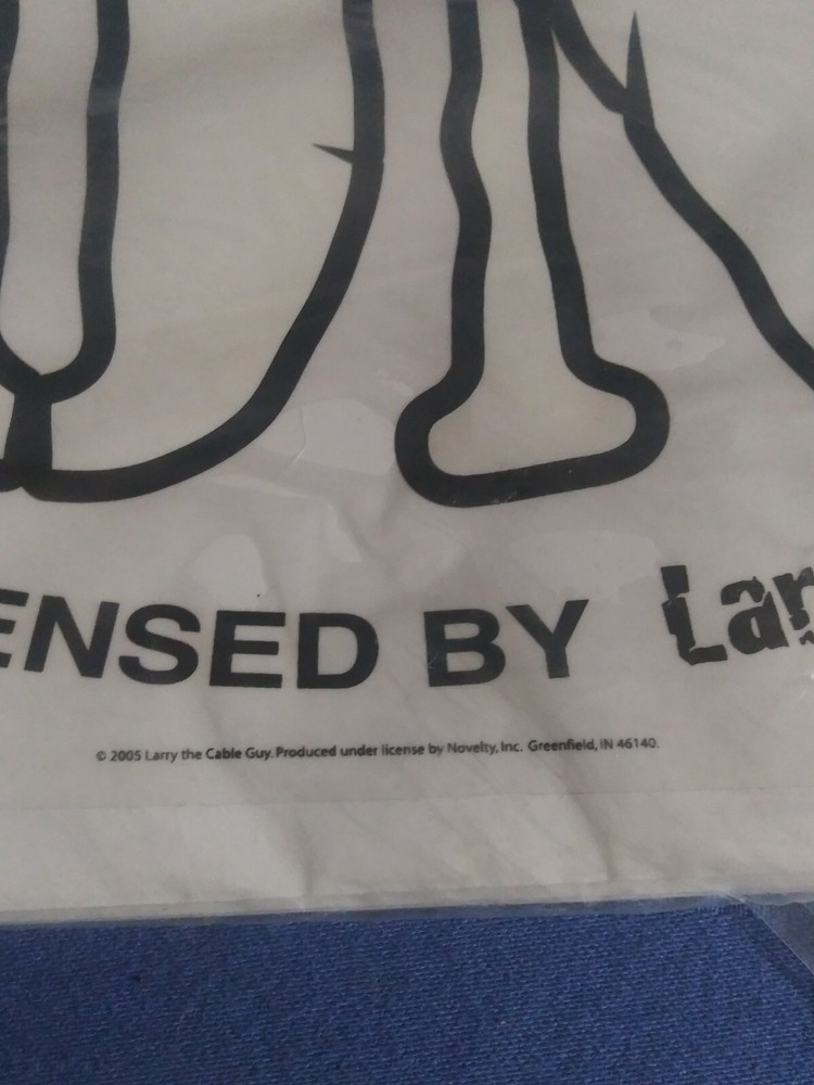 NEW Git - R - Done Jumbo Static Clinger by Larry The Cable Guy Black outline