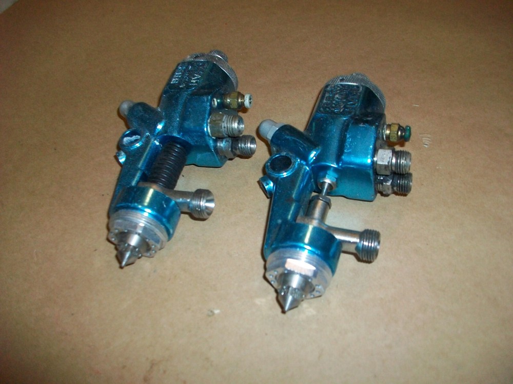 2pc Binks BBR HVLP Paint Spray Gun USED