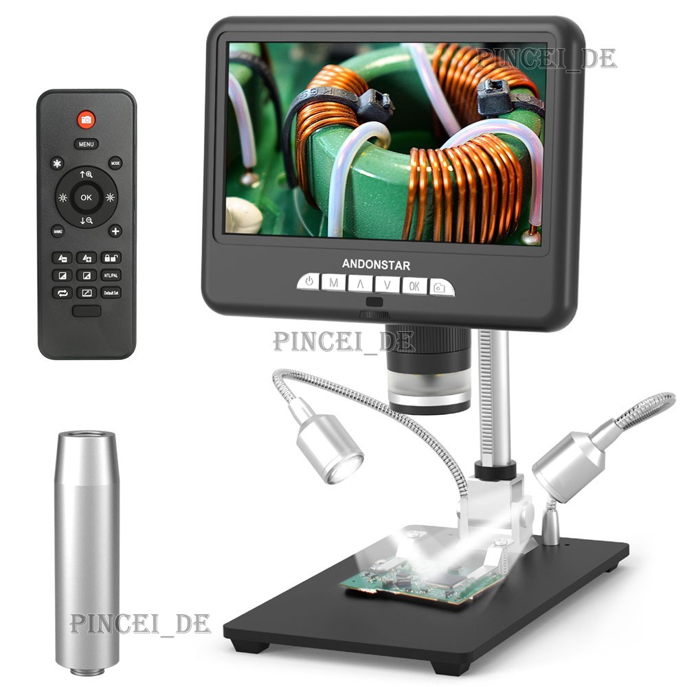Andonstar AD207S 7-inch UHD Screen Digital Microscope for Electronics Soldering
