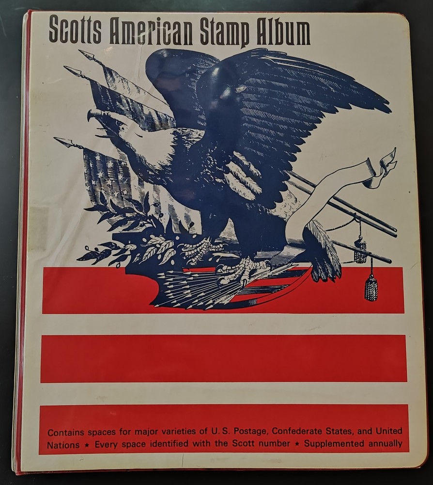 🇺🇲841 STAMPS🇺🇲Scott’s American Stamp Album 1861-1971 Large Variety of Stamps