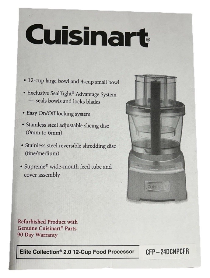 NEW IN BOX Cuisinart Elite Collection 2.0 12-Cup Food Processor- CFP-24DCNPCFR