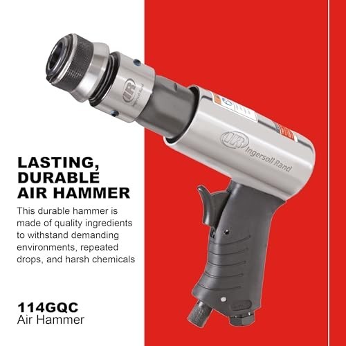 Air Hammer with 3 Chisel Set - Tapered Punch, Panel Cutter, Flat Chisel, 3500 BP