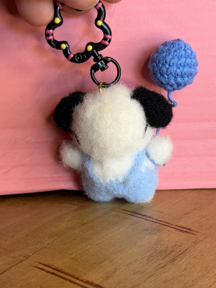 Crochet Pochacco Keychain