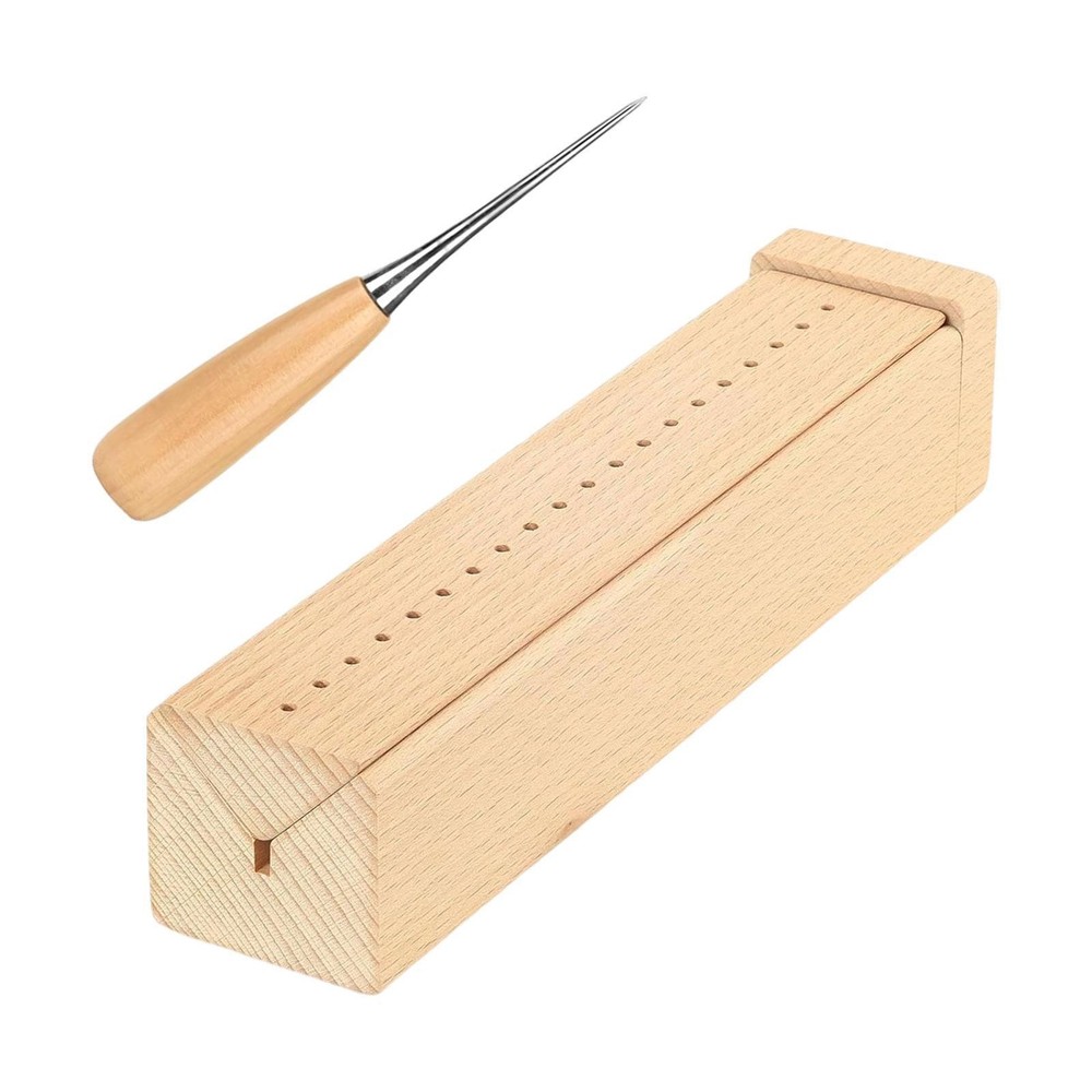 Book Binding Cradle Portable Bookbinding Supplies Sturdy with Piercing Guide