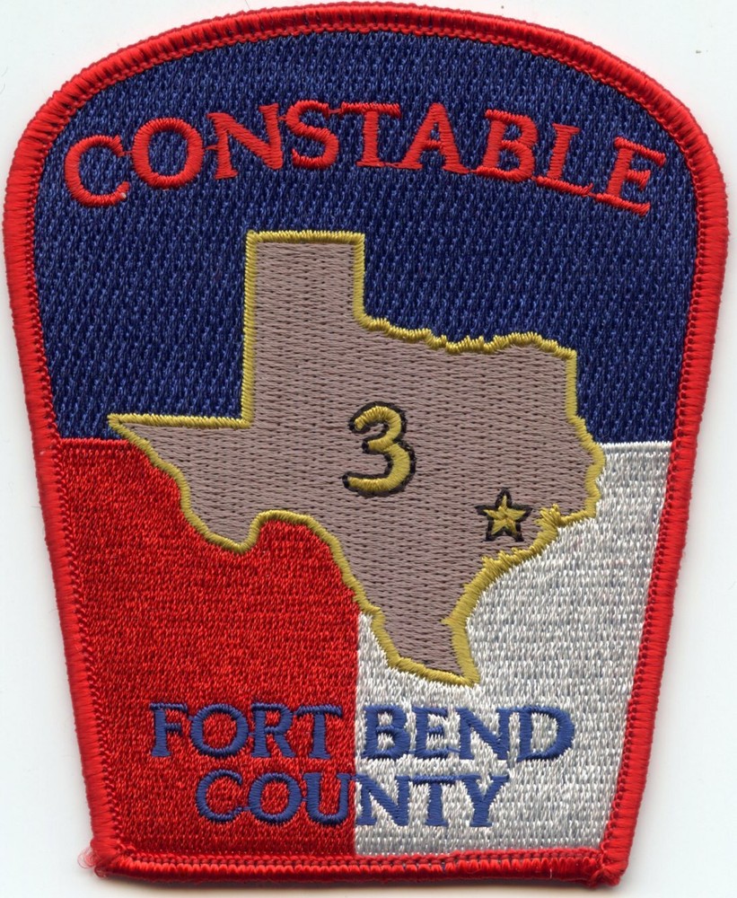 FORT BEND COUNTY TEXAS TX Precinct 3 CONSTABLE sheriff police PATCH