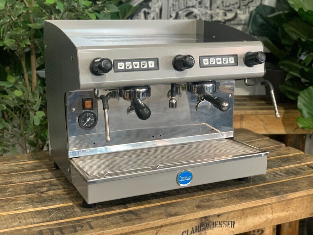 CARIMALI PRATICA E2 2 GROUP HIGH CUP GREY ESPRESSO COFFEE MACHINE