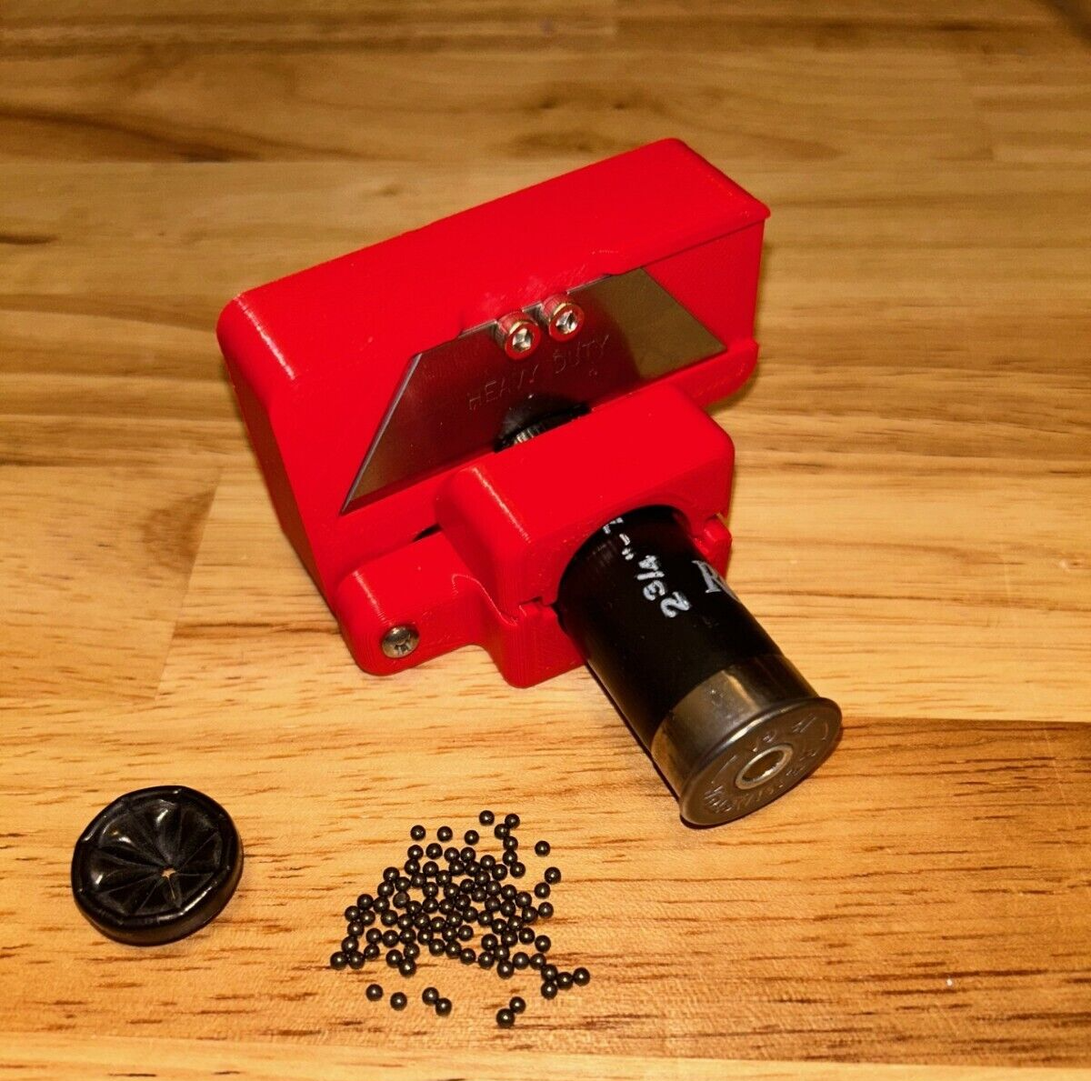 Red - 12ga Shotgun Shotshell Shell Trimmer Crimp Cutter Tool 12 Gauge