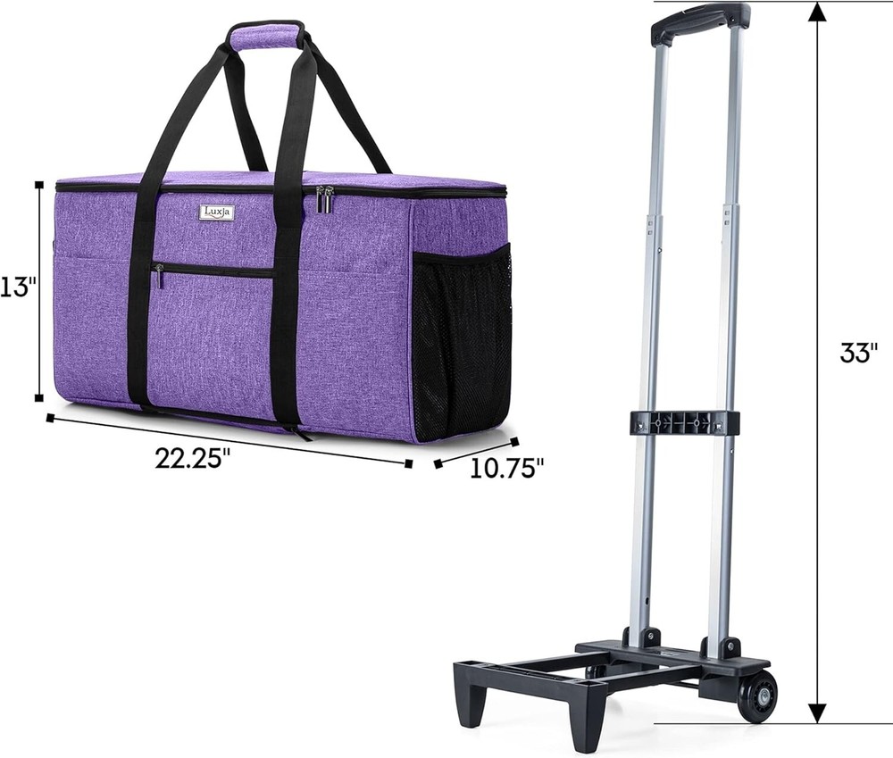 Carrying Storage Case Rolling Cart for Cricut Maker Explore Air Die-Cut Machine