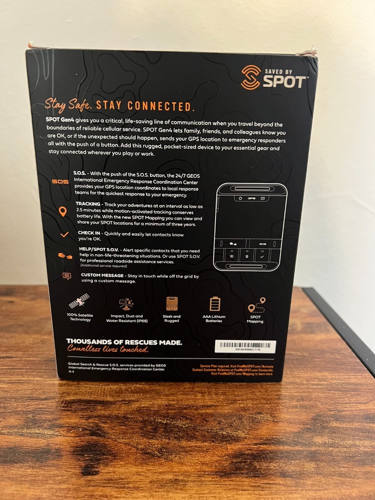 Spot Gen 4 Satellite GPS Tracker and Messenger