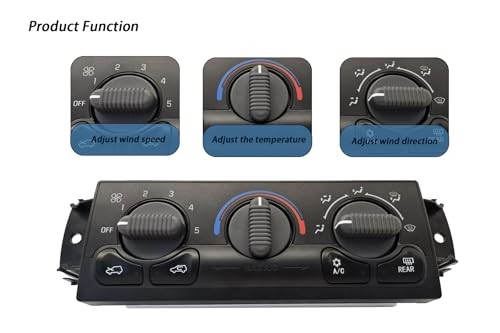599-218 Front A/C Heater Climate Control Module Panel with Rear Window