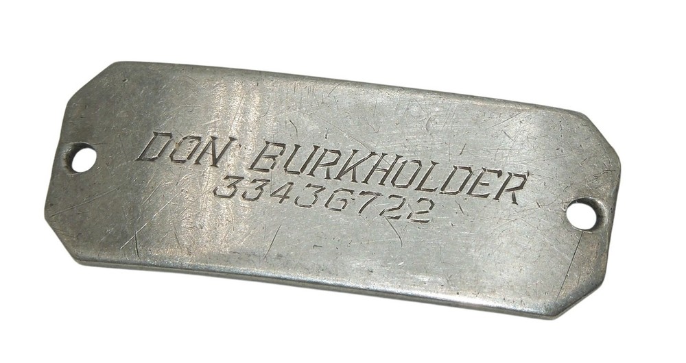 Original WWII US Army STERLING ID Bracelet Erie, PA Burkholder CA5