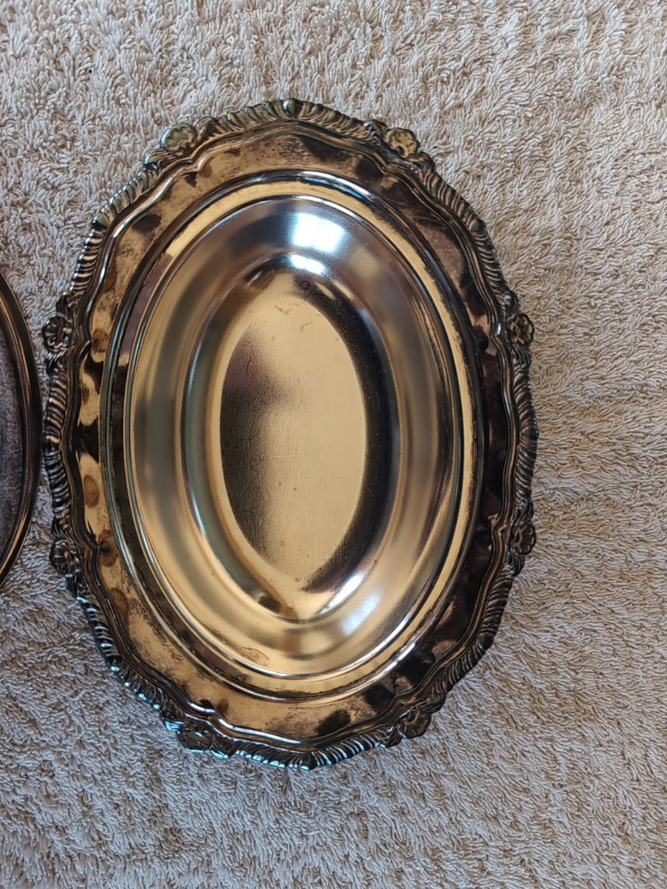 Silver plate Candy Dish With Lid.