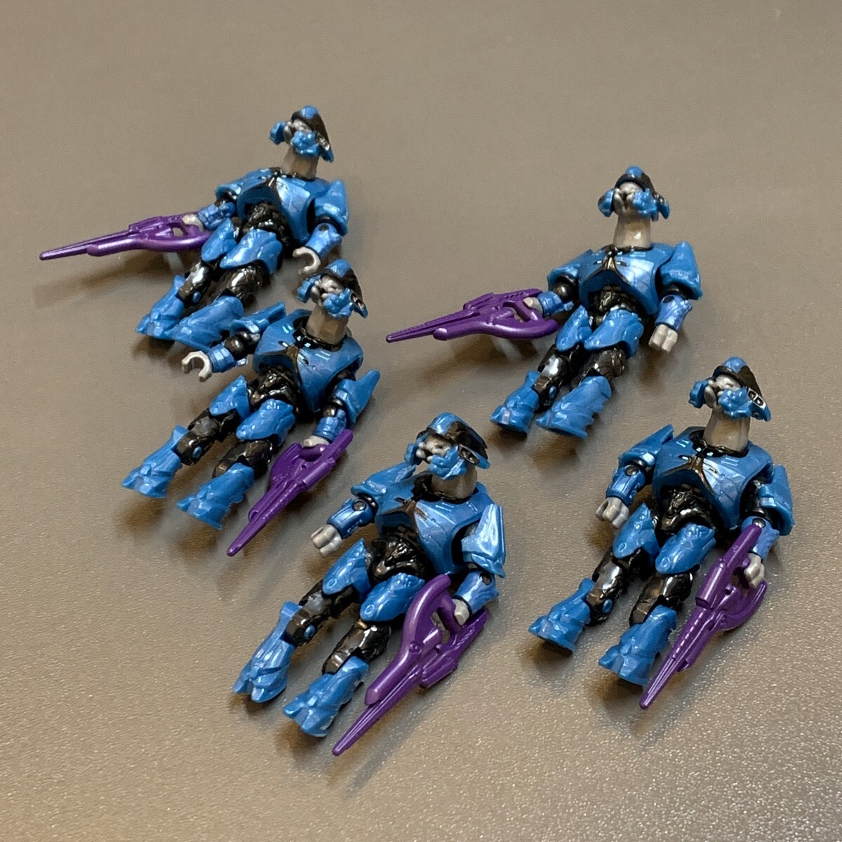 5 New Blue Elite Minor Halo Mega Bloks Construx Covenant Figure Minifigure gifts
