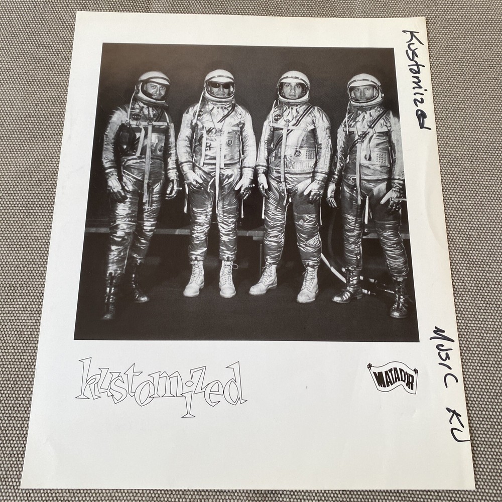 Kustomized Press Photo 8x10”. Matador Records. See Description.